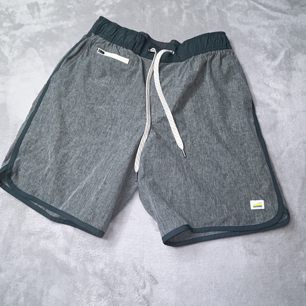 VUORI Banks Shorts Men Small Green GRey Unlined #V330 Excellent